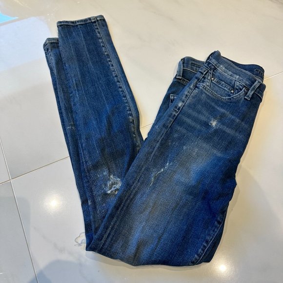 Citizens of Humanity Rocket High Rise Distressed Skinny Jeans - Picture 5 of 13
